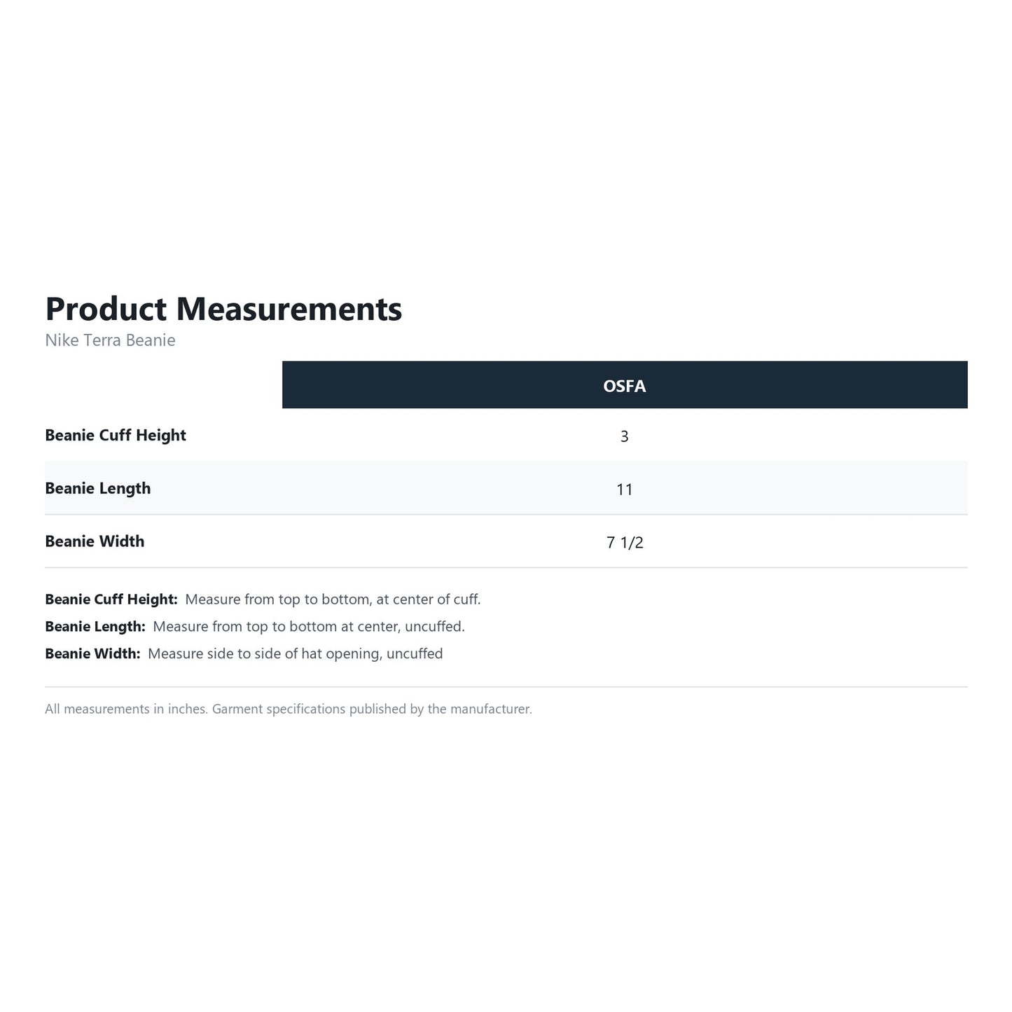 NKFN6310 product measurements