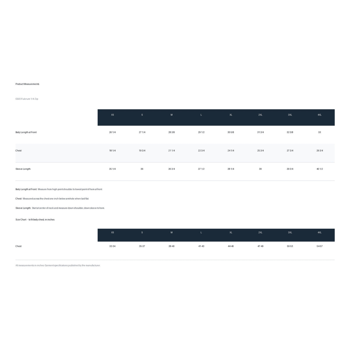 OE701 product measurements