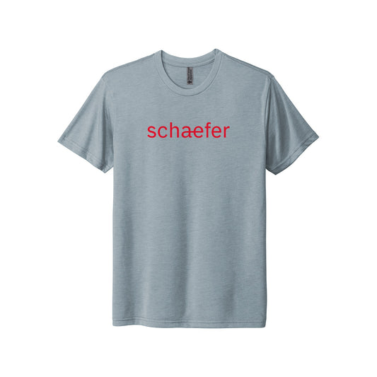 Next Level Tri-Blend Tee - Left Chest Logo - Stonewash Denim