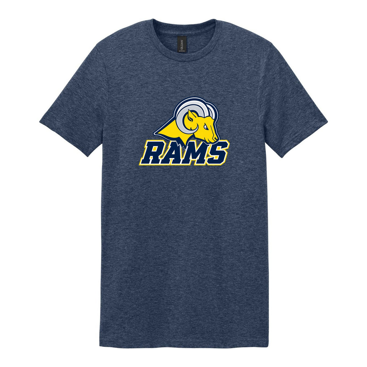 64000 Heather Navy front, Rams