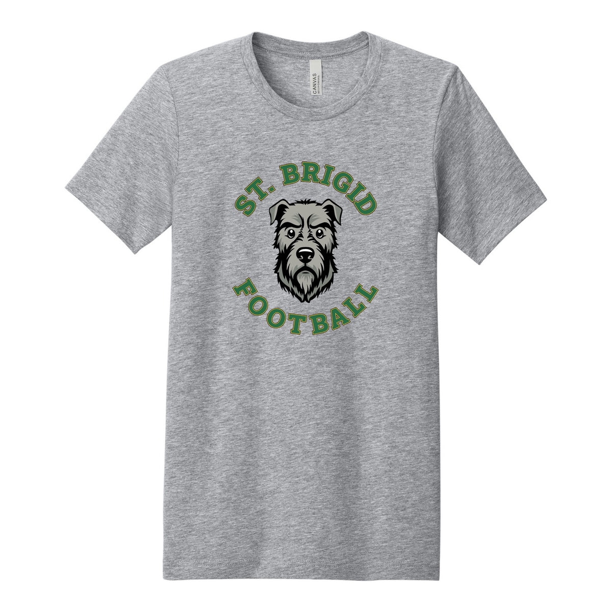BELLA+CANVAS Unisex Heather CVC Short Sleeve Tee - Football