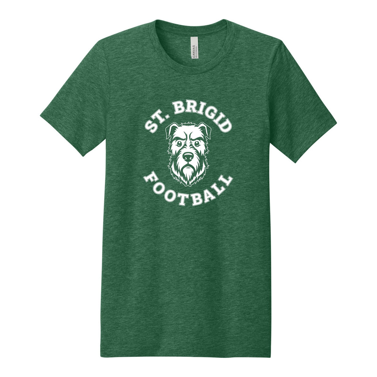 BELLA+CANVAS Unisex Heather CVC Short Sleeve Tee - Football