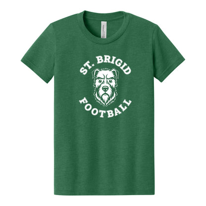 BELLA+CANVAS Youth Heather CVC Tee - Football