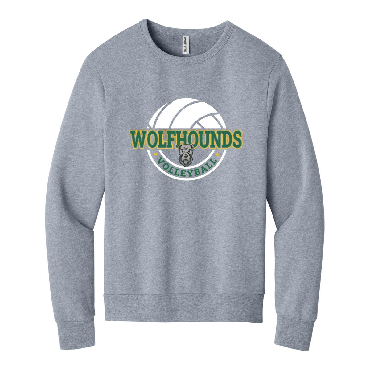 BELLA+CANVAS Unisex Sponge Fleece Classic Crewneck Sweatshirt - Volleyball