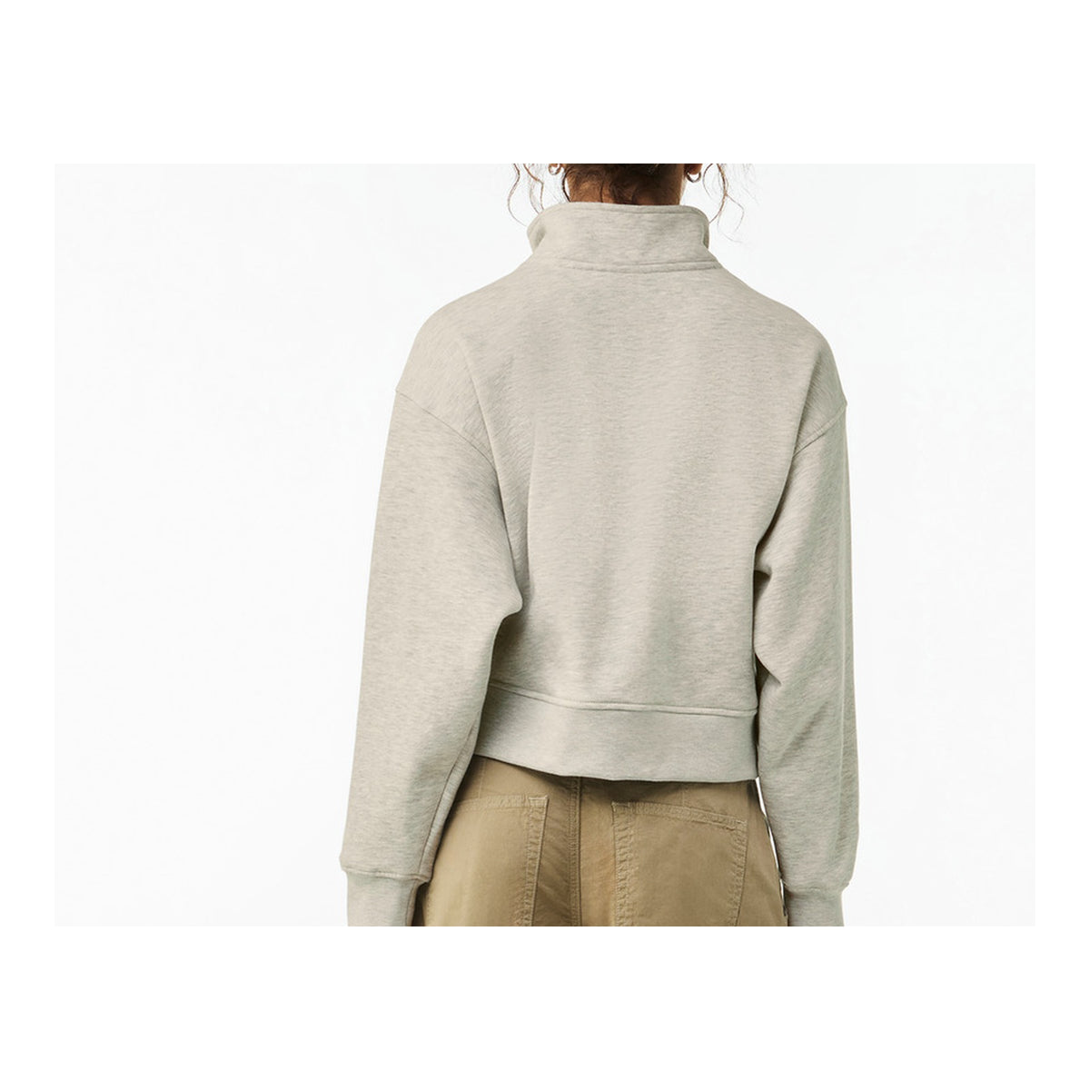 BC4540 Vintage Heather Grey back