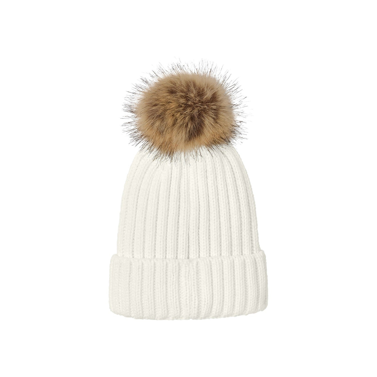 Port Authority Faux Fur Pom Beanie