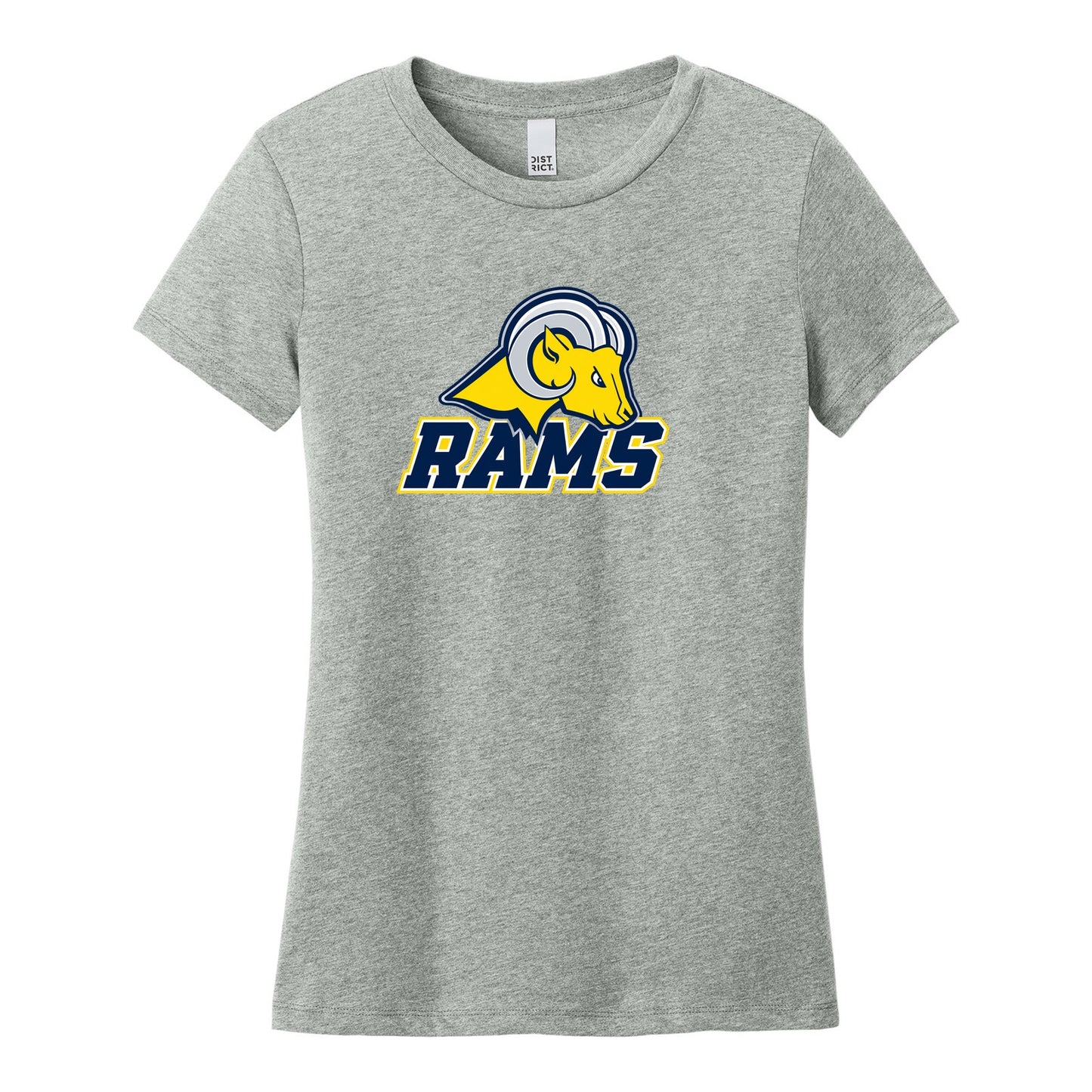DT188 Light Heather Grey front, Rams