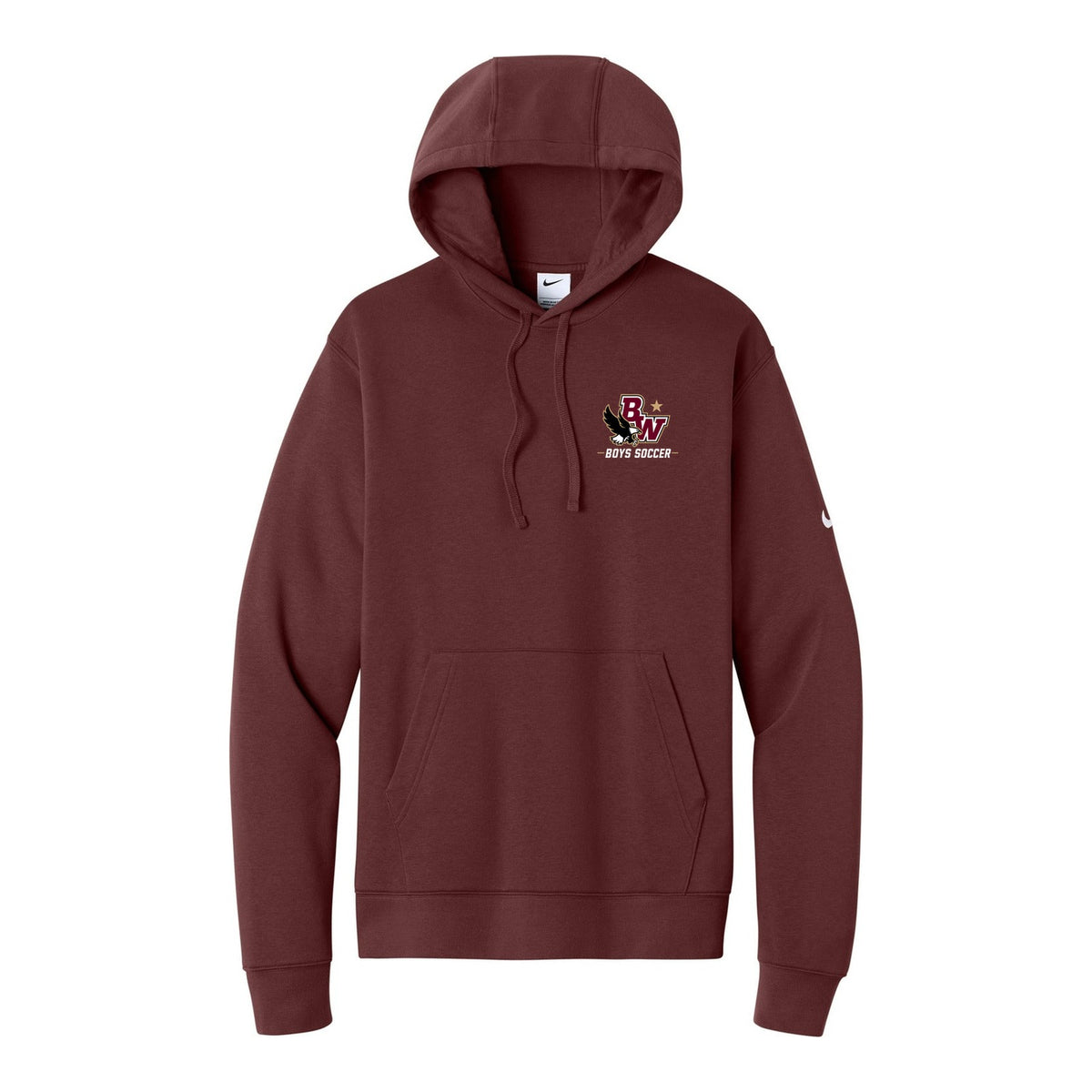 Boys State Champ Nike Club Fleece Sleeve Swoosh Pullover Hoodie