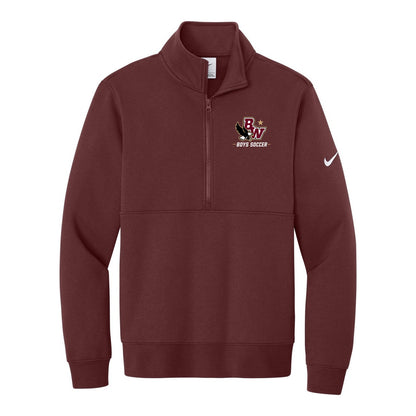 Boys State Champ Nike Club Fleece Sleeve Swoosh 1/2-Zip