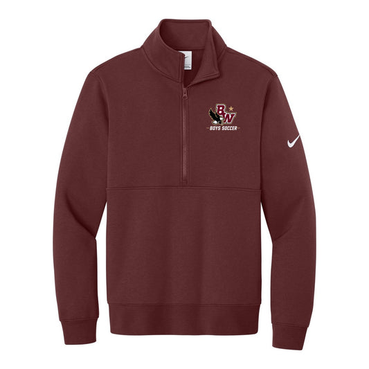 Boys State Champ Nike Club Fleece Sleeve Swoosh 1/2-Zip