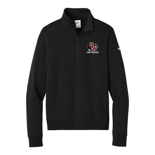 Boys State Champ Nike Women's Club Fleece Sleeve Swoosh 1/2-Zip