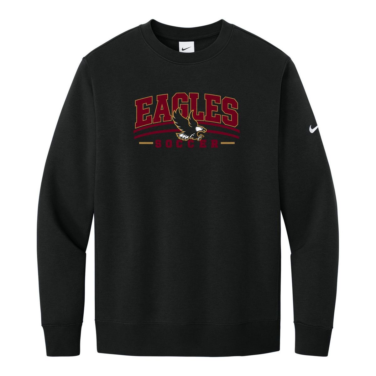 Nike Club Fleece Sleeve Swoosh Crew