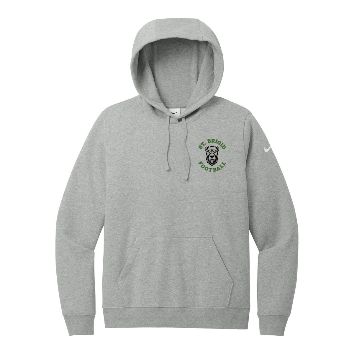 Nike Women's Club Fleece Sleeve Swoosh Pullover Hoodie - Football