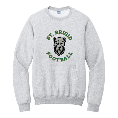 Port & Co Core Fleece Crewneck Pocket Sweatshirt - Football