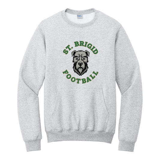 Port & Co Core Fleece Crewneck Pocket Sweatshirt - Football
