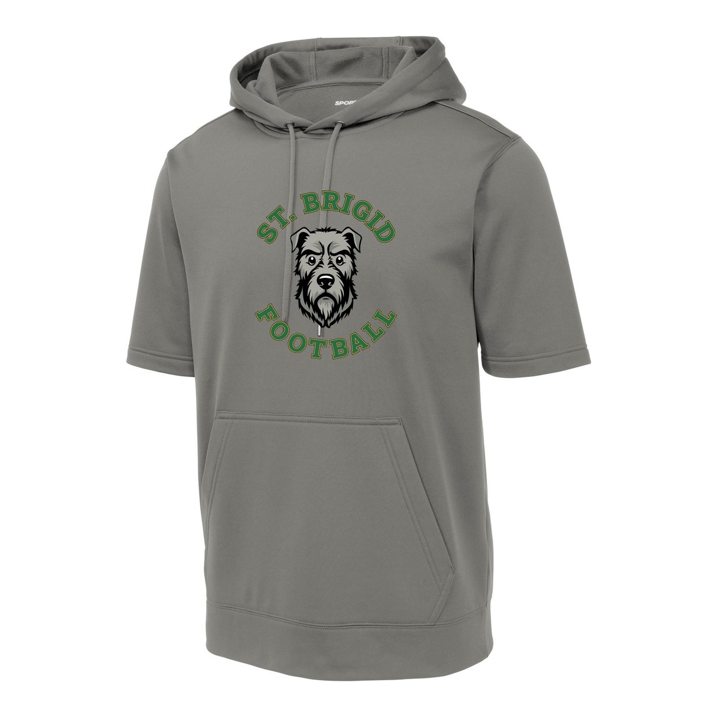 Sport-Tek Sport-Wick Fleece Short Sleeve Hooded Pullover - Football