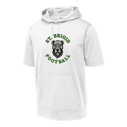 Sport-Tek Sport-Wick Fleece Short Sleeve Hooded Pullover - Football