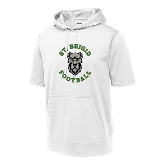 Sport-Tek Sport-Wick Fleece Short Sleeve Hooded Pullover - Football