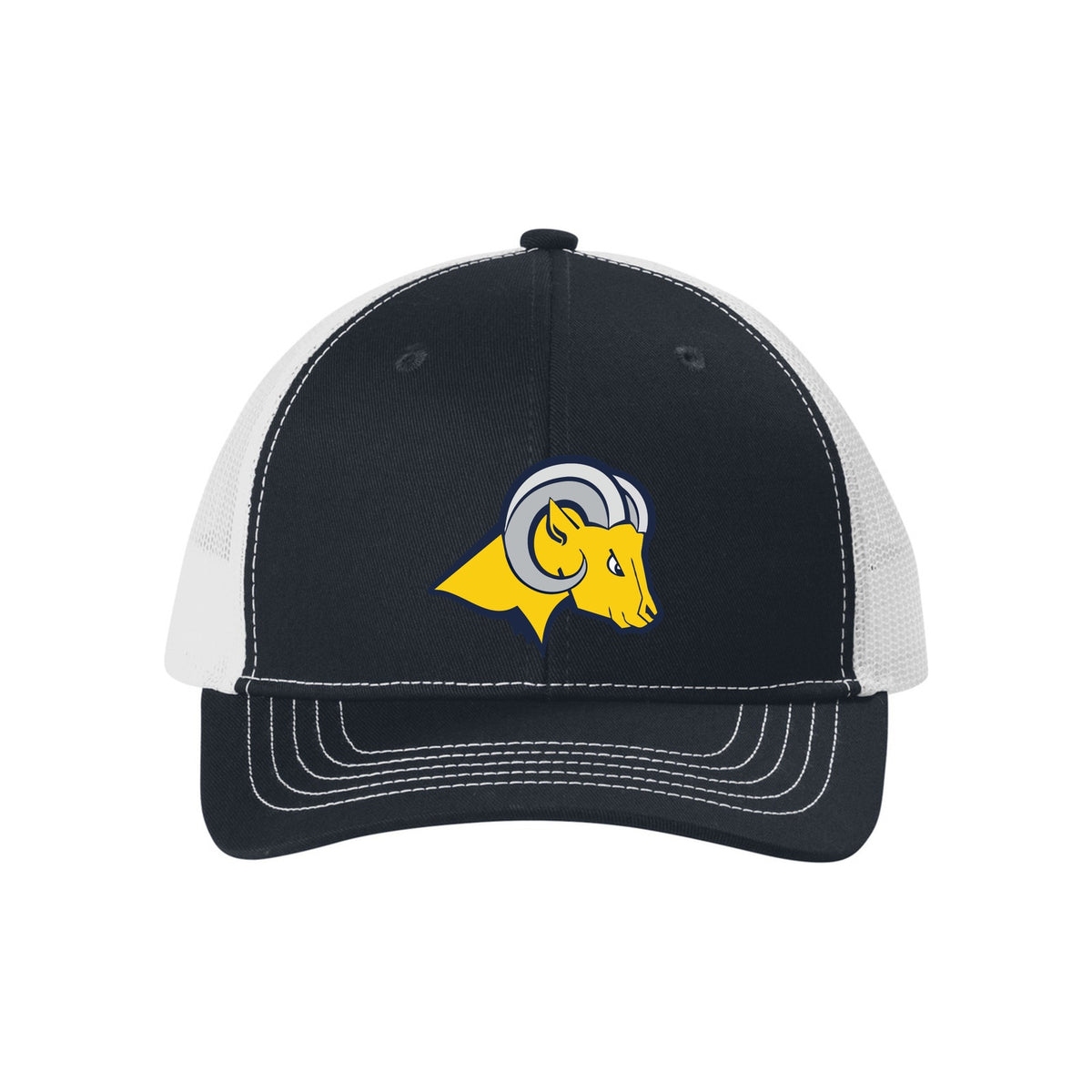 YC402 Rich Navy/ White front, Rams
