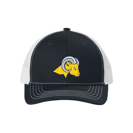 YC402 Rich Navy/ White front, Rams
