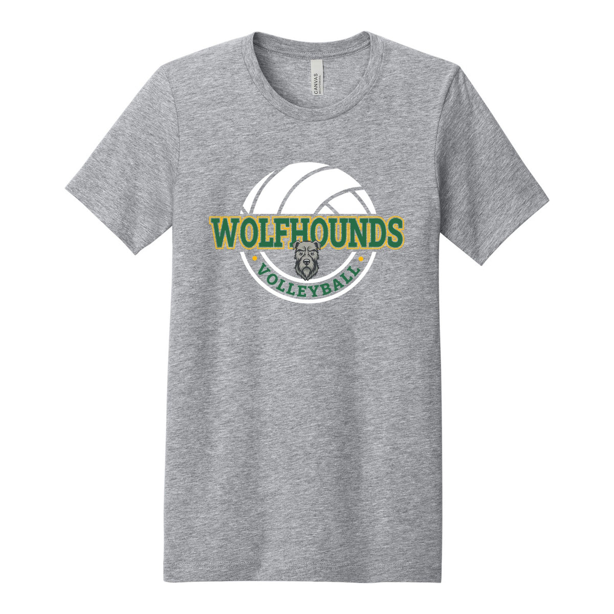 BELLA+CANVAS Unisex Heather CVC Short Sleeve Tee - Volleyball