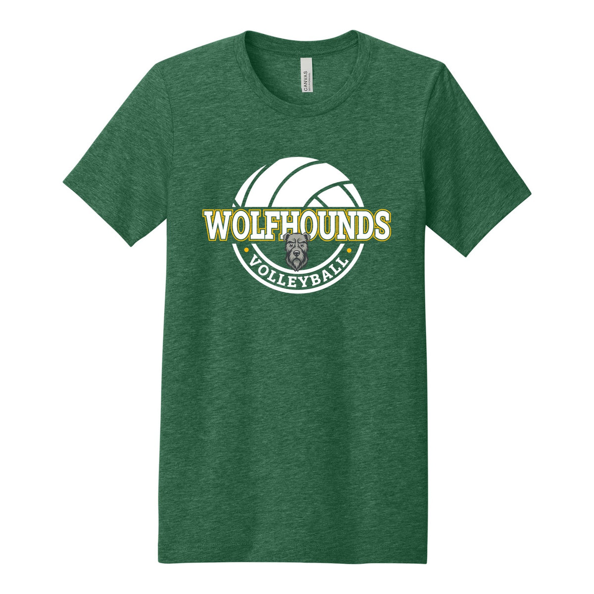BELLA+CANVAS Unisex Heather CVC Short Sleeve Tee - Volleyball