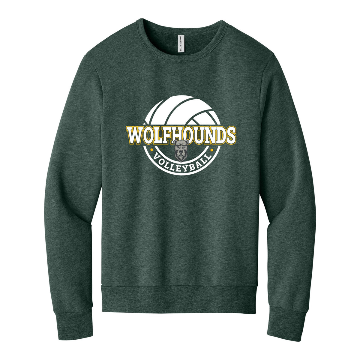BELLA+CANVAS Unisex Sponge Fleece Classic Crewneck Sweatshirt - Volleyball