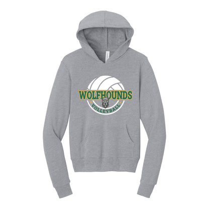 BELLA+CANVAS Youth Sponge Fleece Pullover Hoodie - Volleyball