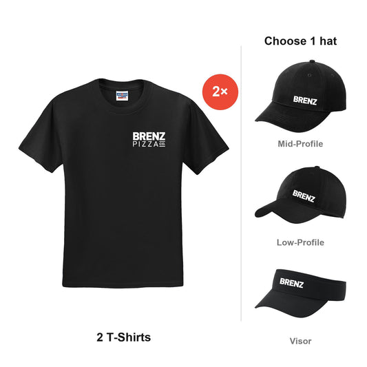 Brenz Driver Bundle: 2 T-Shirts and 1 hat