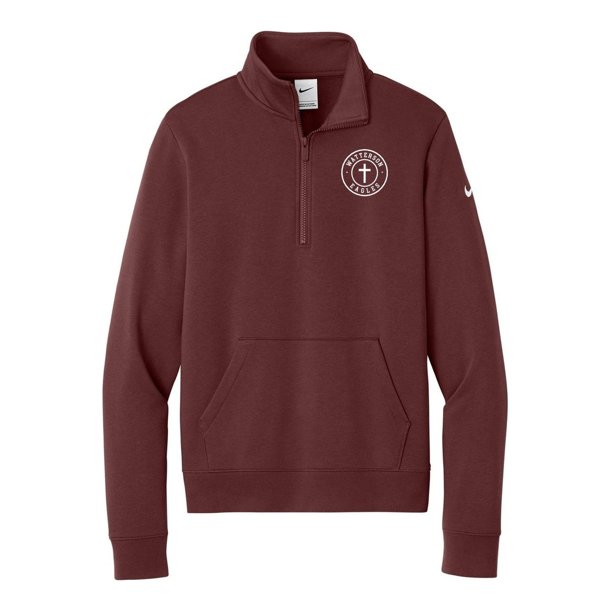Nike Women's Club Fleece Sleeve Swoosh 1/2-Zip