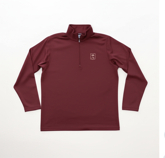 Embroidered Quarter-Zip