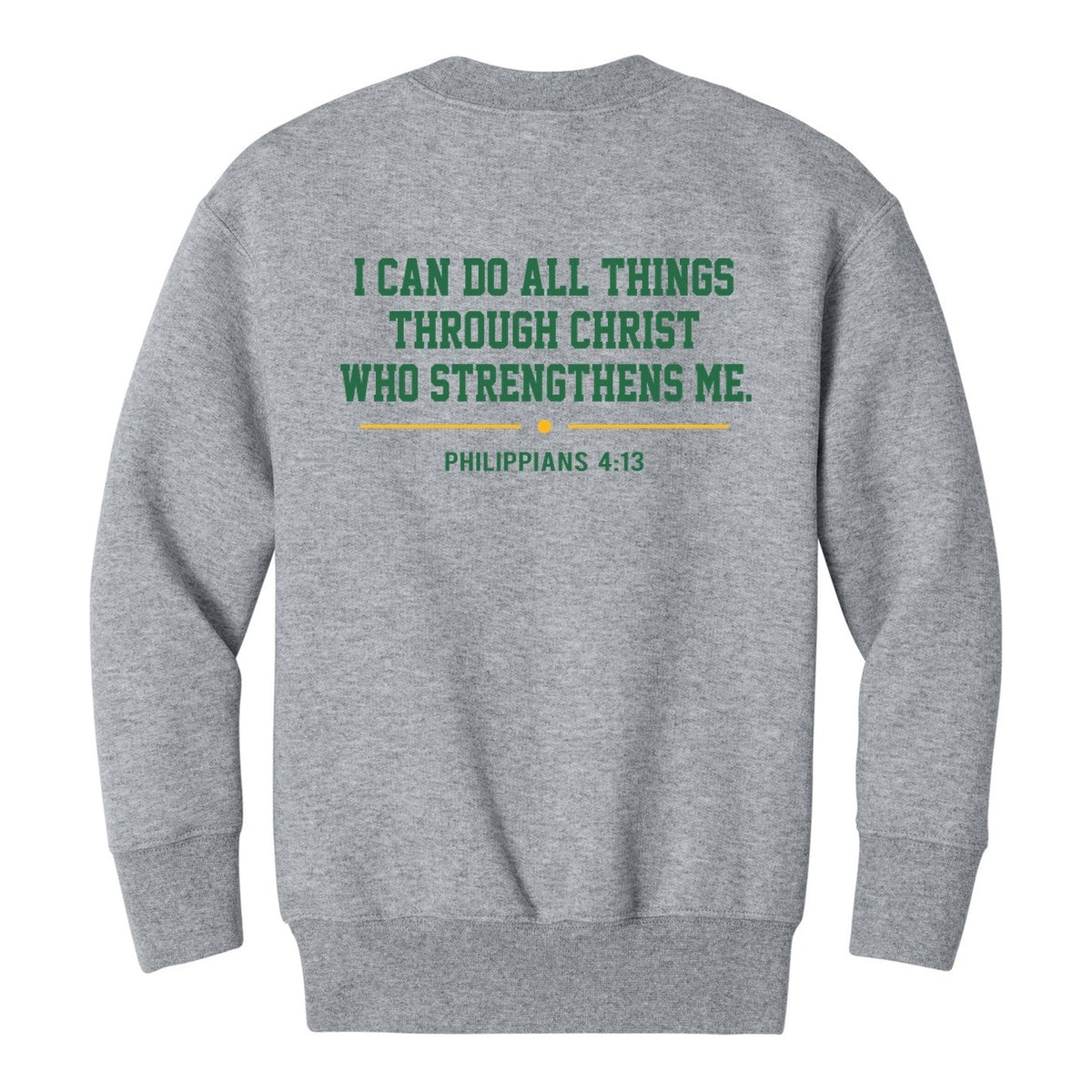 Port & Co Youth Core Fleece Crewneck Pocket Sweatshirt - Volleyball