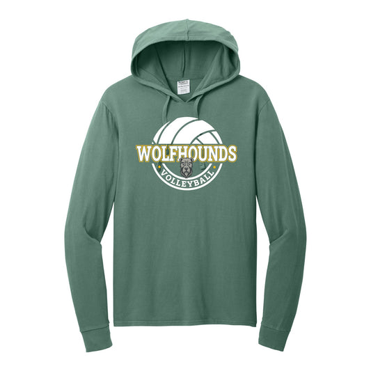 Port & Co Beach Wash Garment-Dyed Pullover Hooded Tee - Volleyball