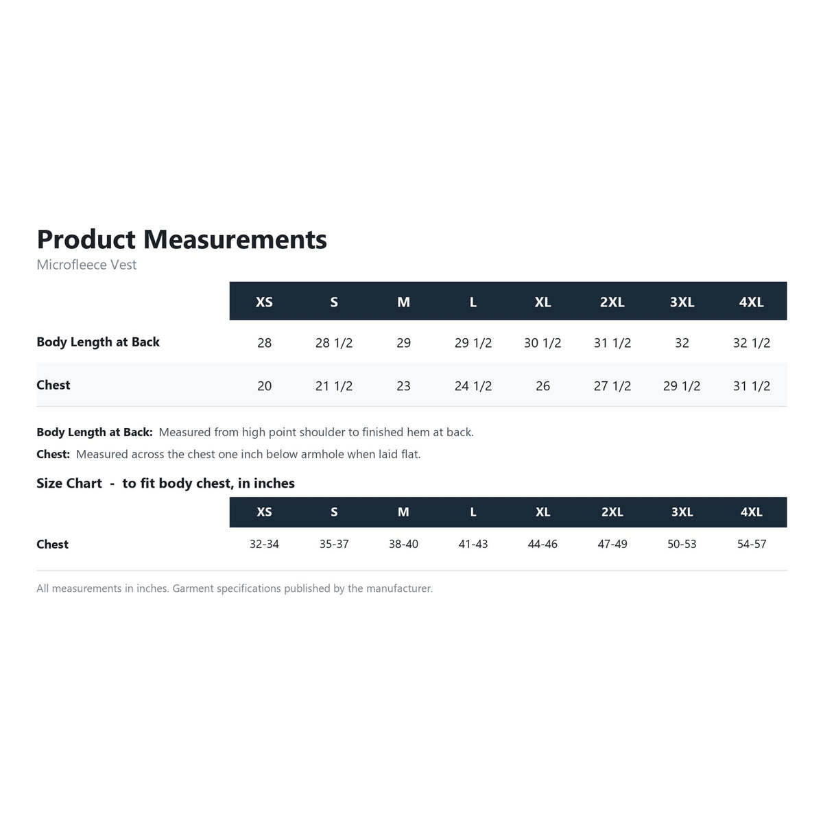Microfleece Vest
