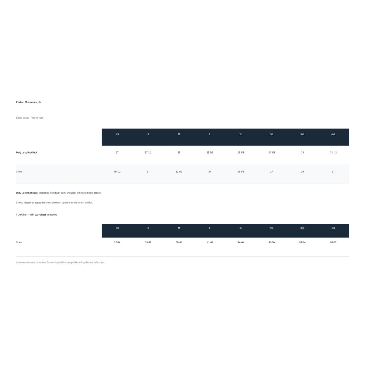 EB204 product measurements