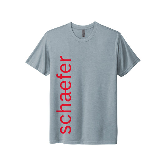 Next Level Tri-Blend Tee - Schaefer 50th - Stonewash Denim