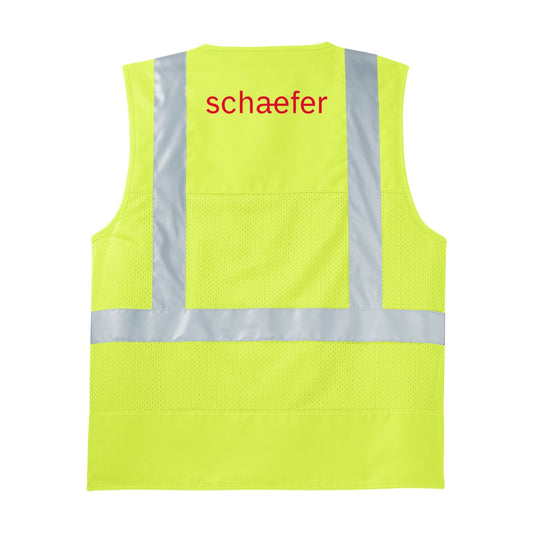 CornerStone ANSI 107 Class 2 Mesh Back Safety Vest - Safety Yellow